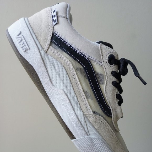 Vans Men's Wayvee Suede Mesh Sneaker in Nice Marshmallow / White - Picture 6 of 14